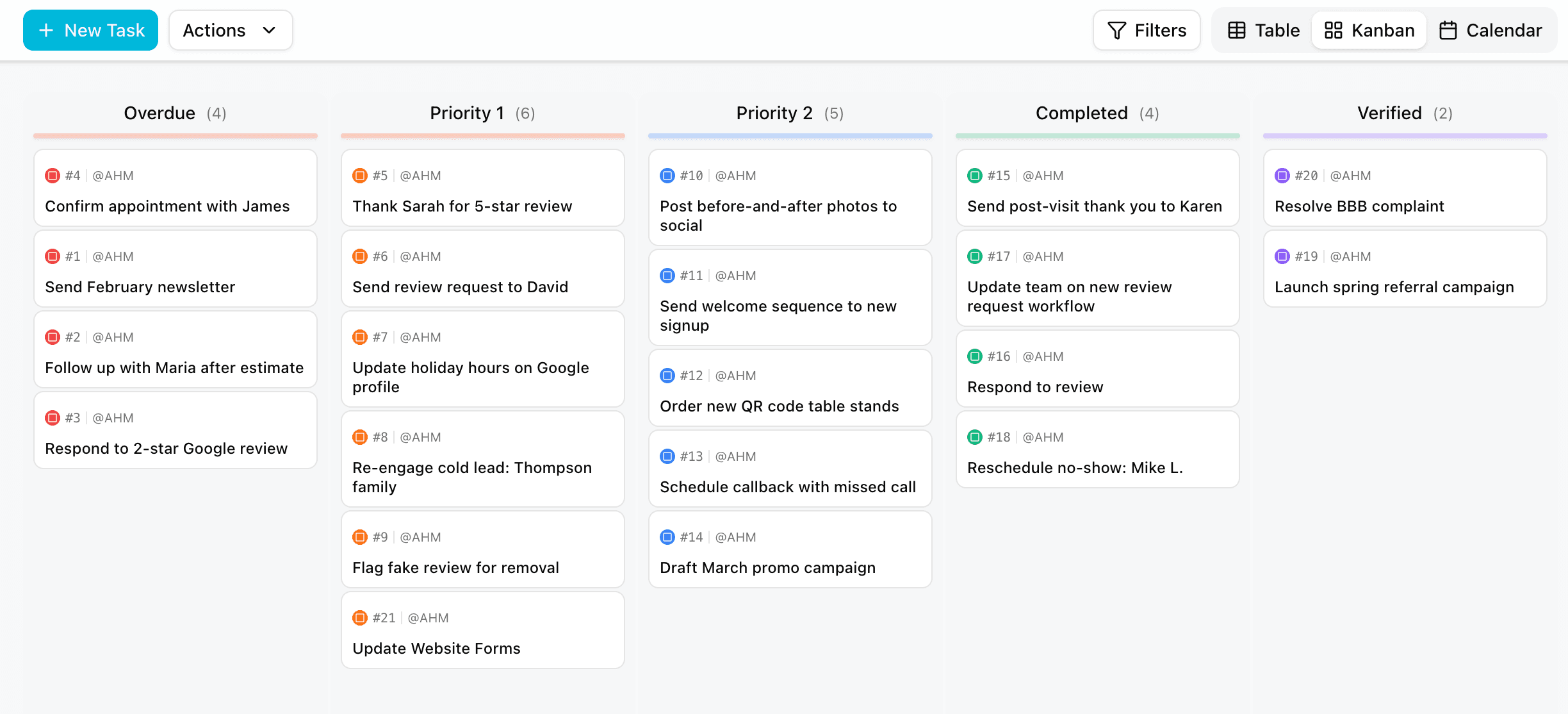 SurfBloom Kanban Board